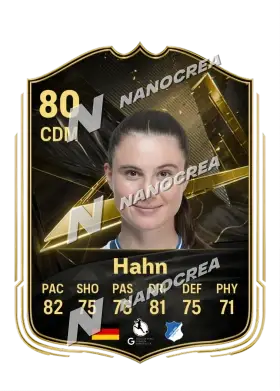 Carta Team of the Week di Chiara Hahn, valutazione 80