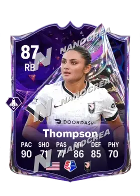 Gisele Thompson, Future Stars card, rated 87