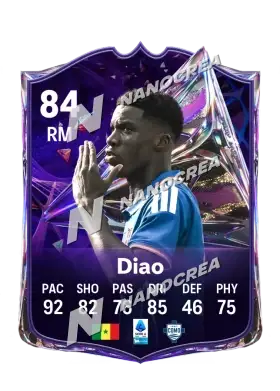 Carta Future Stars di Assane Diao, valutazione 84