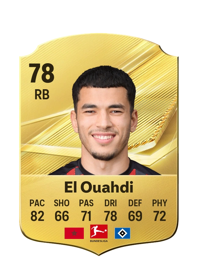 Zakaria El Ouahdi, Common card, rated 78