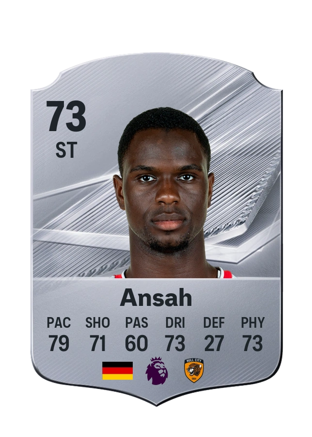 Ilyas Ansah, Common card, rated 73