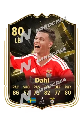 Team of the Week-Karte von Samuel Dahl, Wertung 80