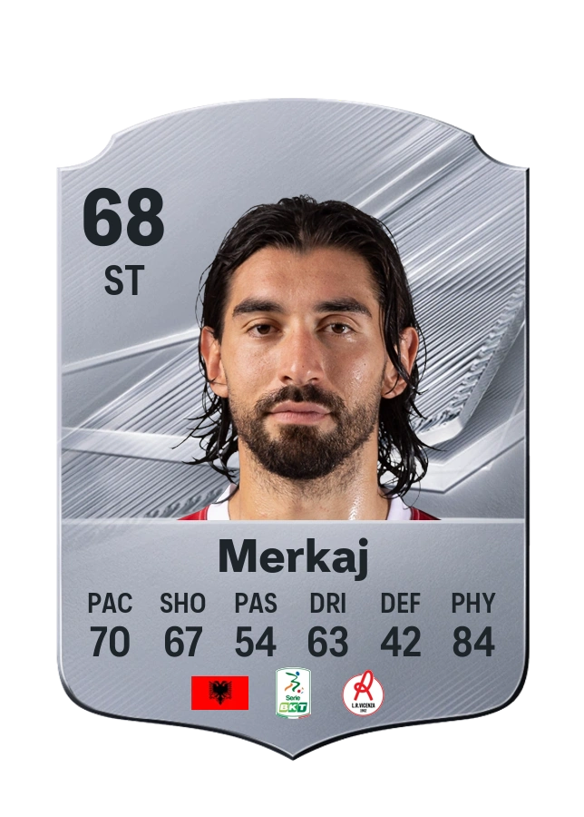 Silvio Merkaj, Common card, rated 68