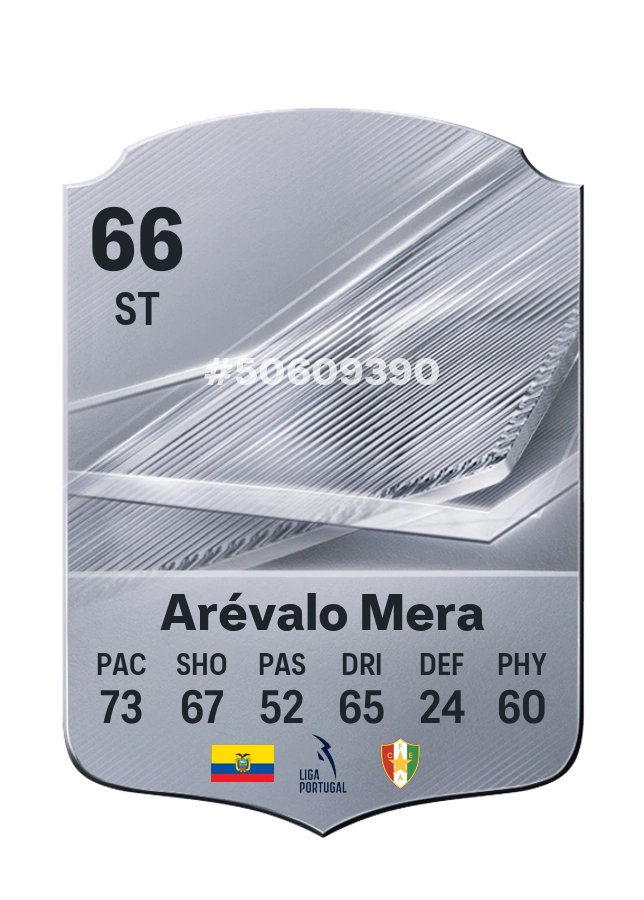 Jeremy Arévalo Mera, Common card, rated 66
