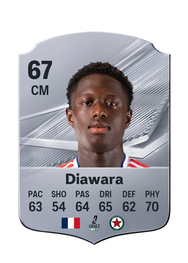 Carta Common de Mahamadou Diawara, valoración 67