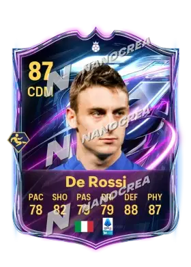 Base Hero-Karte von Daniele De Rossi, Wertung 87