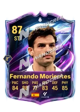 Fernando Morientes، بطاقة Base Hero، بتقييم 87