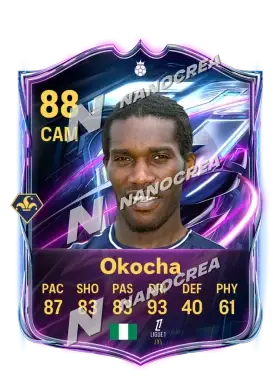 Jay-Jay Okocha, Base Hero card, rated 88