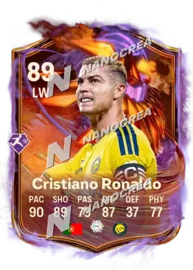 Carta Ultimate Scream di Cristiano Ronaldo, valutazione 89