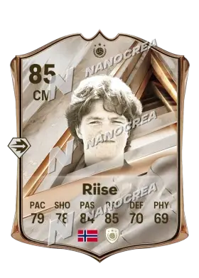 Hege Riise, Debut International Icon card, rated 85