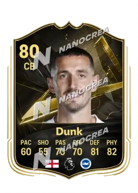 Lewis Dunk, karta Team of the Week, ocena 80
