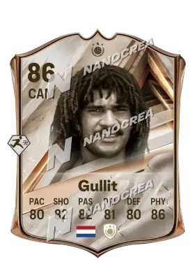 Ruud Gullit, Debut International Icon kartı, reyting 86
