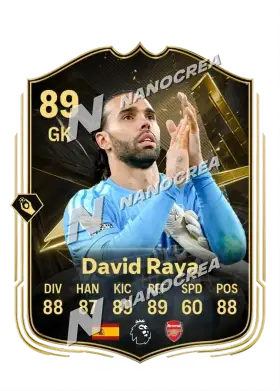 David Raya، بطاقة Team of the Week، بتقييم 89