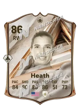 Tobin Heath, karta Debut International Icon, ocena 86