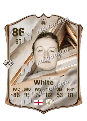 Ellen White, Debut International Icon card, rated 86