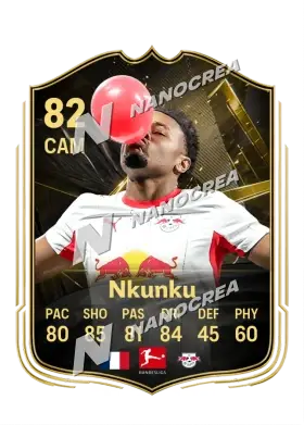 Christopher Nkunku, Team of the Week card, rated 82