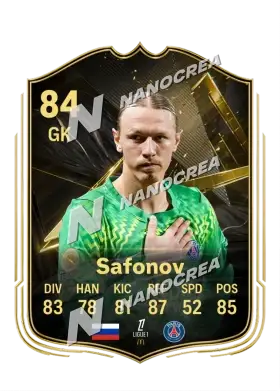 Carte Team of the Week de Matvey Safonov, note 84