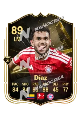 Luis Díaz, karta Team of the Week, ocena 89