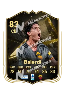 Leonardo Balerdi, karta Team of the Week, ocena 83