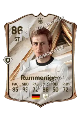Karl-Heinz Rummenigge, Debut International Icon card, rated 86