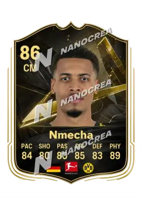 Carta Team of the Week di Felix Nmecha, valutazione 86