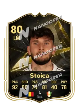 Carta Team of the Week de Ianis Stoica, overall 80