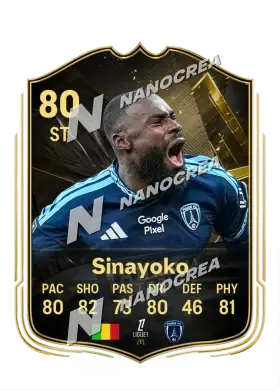Lassine Sinayoko, Team of the Week card, rated 80