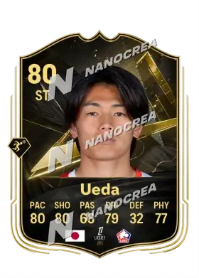 Team of the Week-Karte von Ayase Ueda, Wertung 80