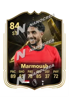 Team of the Week-Karte von Omar Marmoush, Wertung 84