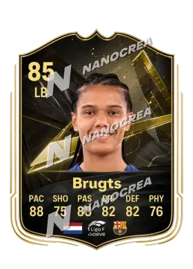 Esmee Brugts, Team of the Week card, rated 85