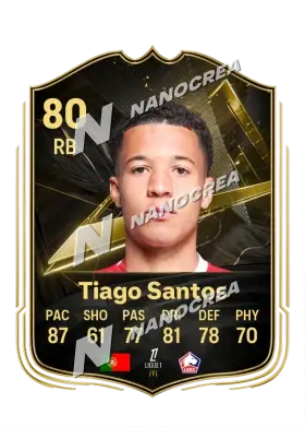 Team of the Week-Karte von Tiago Santos, Wertung 80
