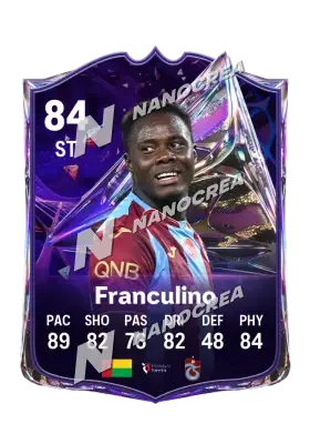 Carte Future Stars de Franculino, note 84