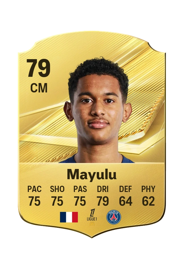 Senny Mayulu, Common card, rated 79