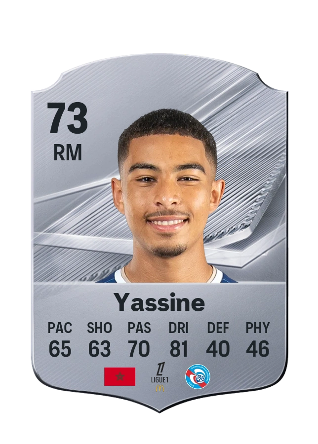 Gessime Yassine, Common card, rated 73