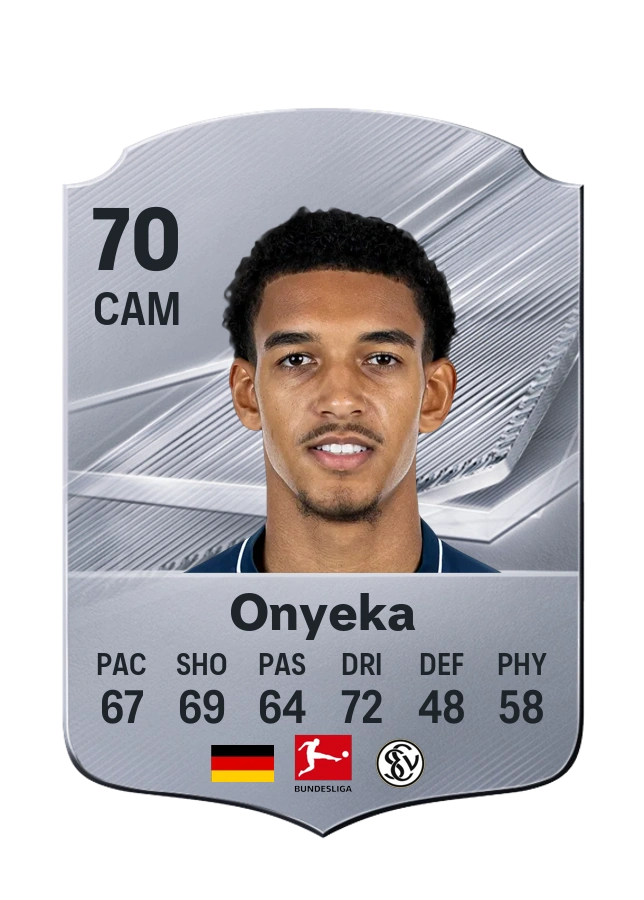 Francis Onyeka, Common card, rated 70