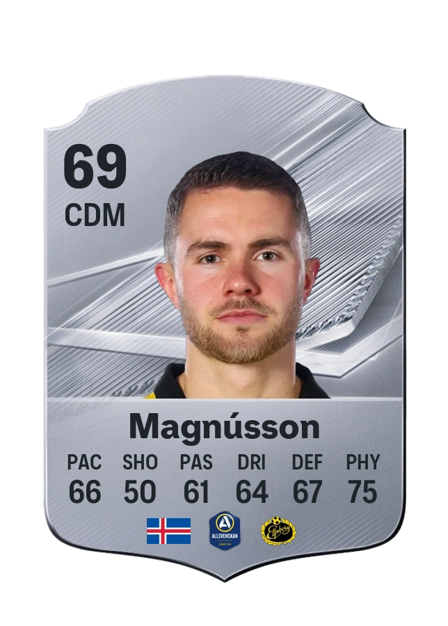 Júlíus Magnússon, Common card, rated 69