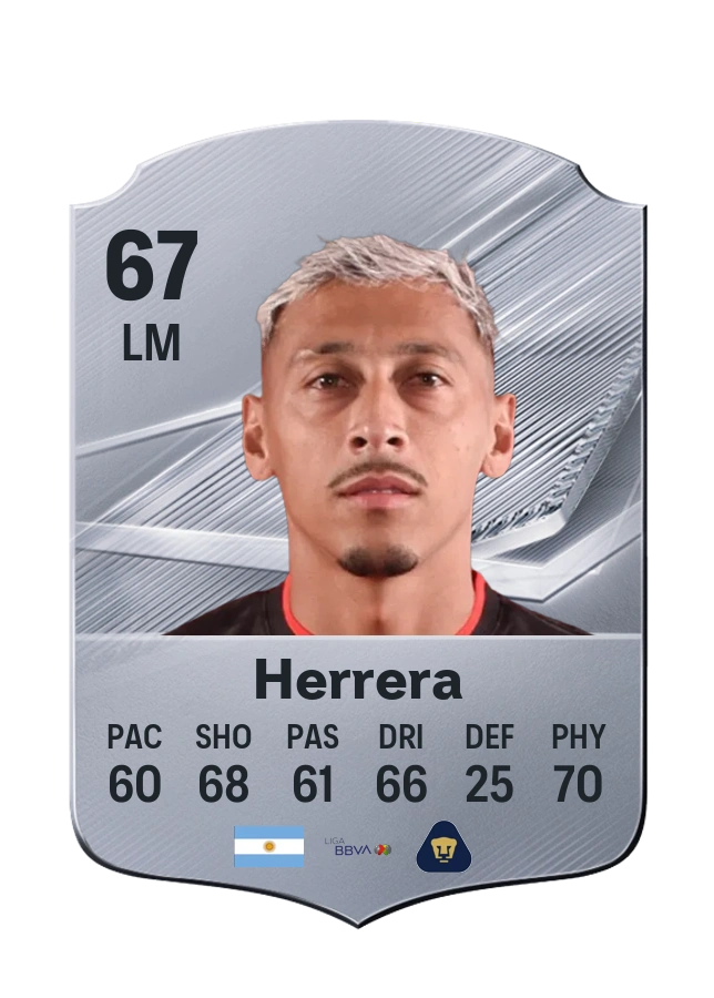 Luciano Herrera, Common kartı, reyting 67