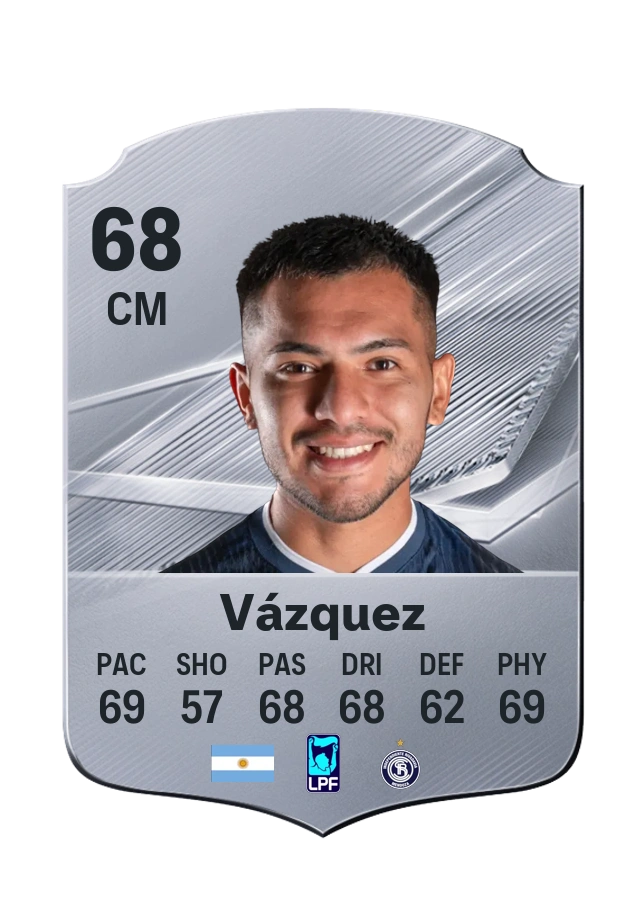 Kevin Vázquez, Common card, rated 68