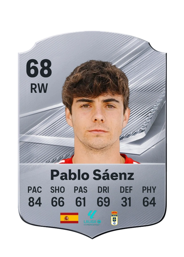 Pablo Sáenz, Common card, rated 68