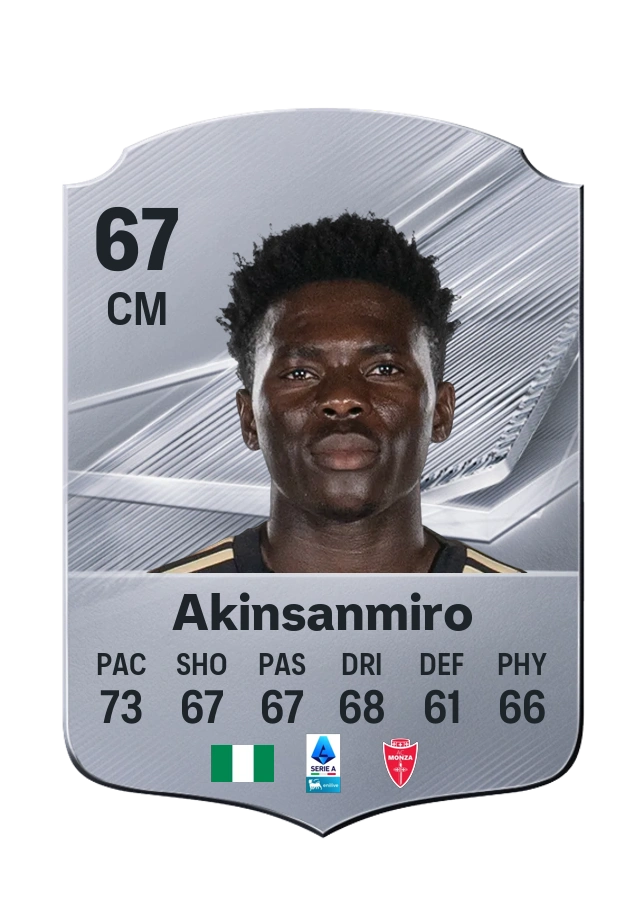 Ebenezer Akinsanmiro, karta Common, ocena 67