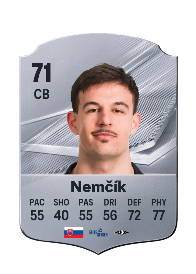 Tomáš Nemčík, Common card, rated 71