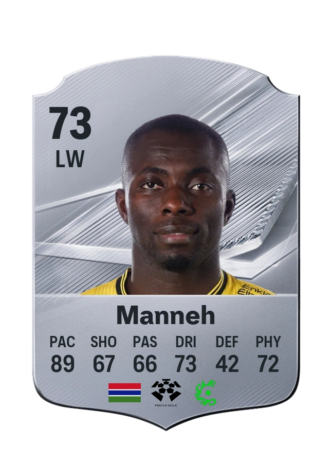 Abdoulie Manneh, Common card, rated 73