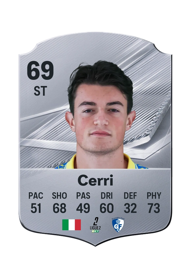 Leonardo Cerri, Common card, rated 69