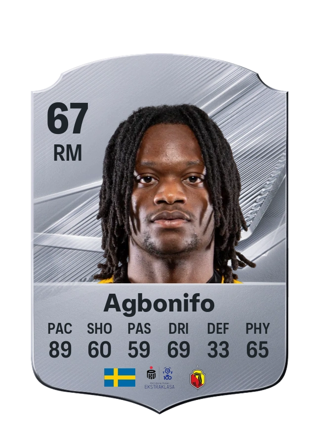 Jeremy Agbonifo, Common card, rated 67
