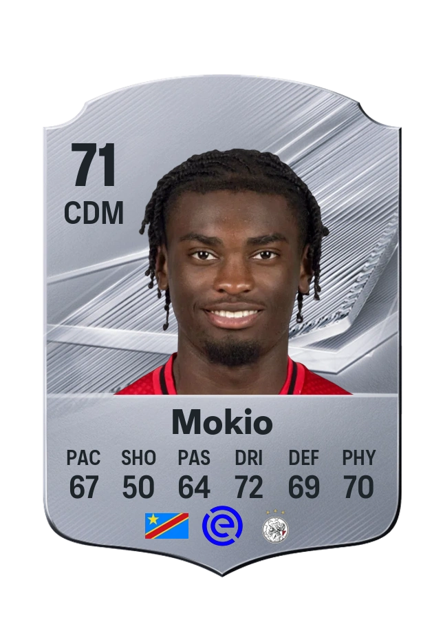 Jorthy Mokio, Common card, rated 71