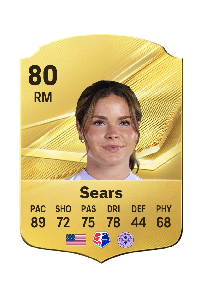 Emma Sears, Common card, rated 80