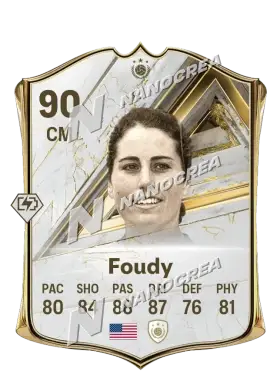 Julie Foudy، بطاقة Base Icon، بتقييم 90
