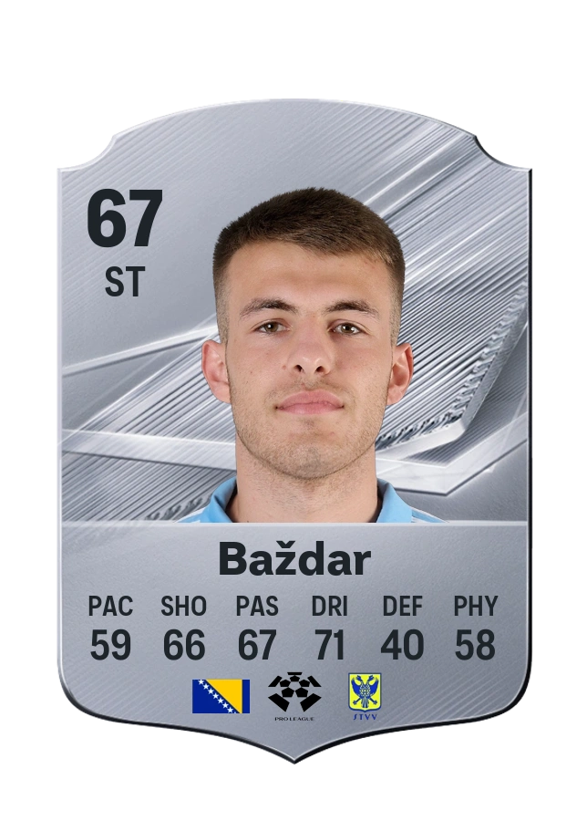 Samed Baždar, Common card, rated 67