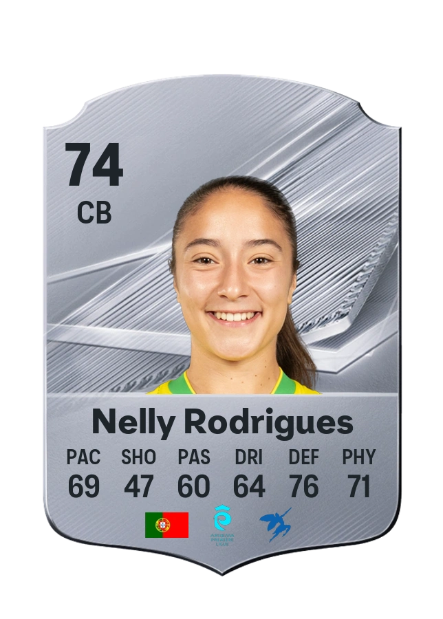 Nelly Rodrigues, Common card, rated 74