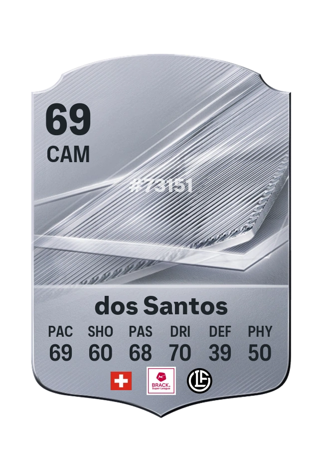 Daniel dos Santos, Common-kaart, rating 69